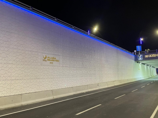 Aliağa Alt Geçidi Dekoratif Prekast Cephe Kaplama