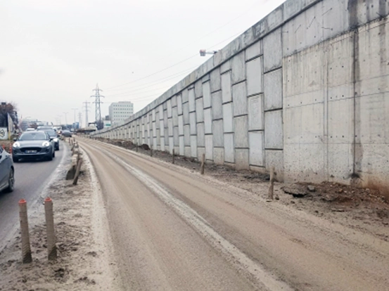 Ankara Bağdat Caddesi Betonarme/Donatılı Zemin İstinat Duvarı İmalat ve Montaj İşleri