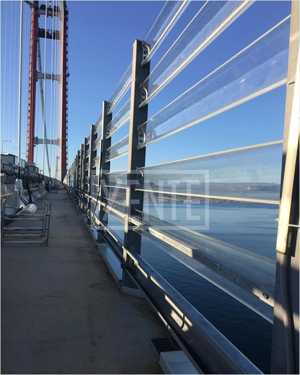 Kıyı, Köprüde Rüzgar Bariyeri